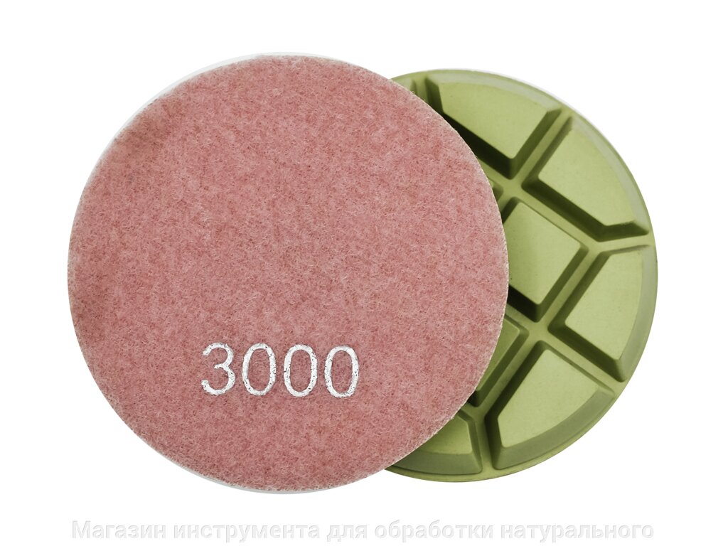 Алмазные гибкие диски по бетону ф 100 мм "квадраты" № 3000 от компании Магазин инструмента для обработки натурального камня - фото 1