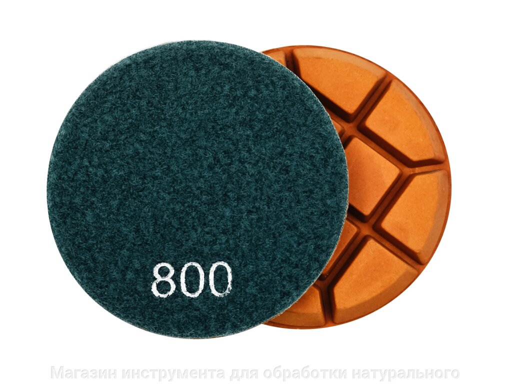 Алмазные гибкие диски по бетону ф 100 мм "квадраты" № 800 от компании Магазин инструмента для обработки натурального камня - фото 1