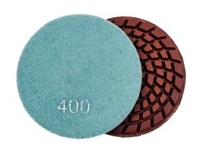 Алмазные гибкие диски по бетону ф 100 мм № 400 с водяным охлаждением