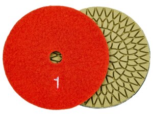 Алмазные гибкие диски "солнышко"1 Ø 100 , 4 шага с водяным охлаждением 1 шт