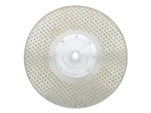 Алмазный диск гальванический 230 мм с фланцем 22,23 мм (двустороннее напыление)
