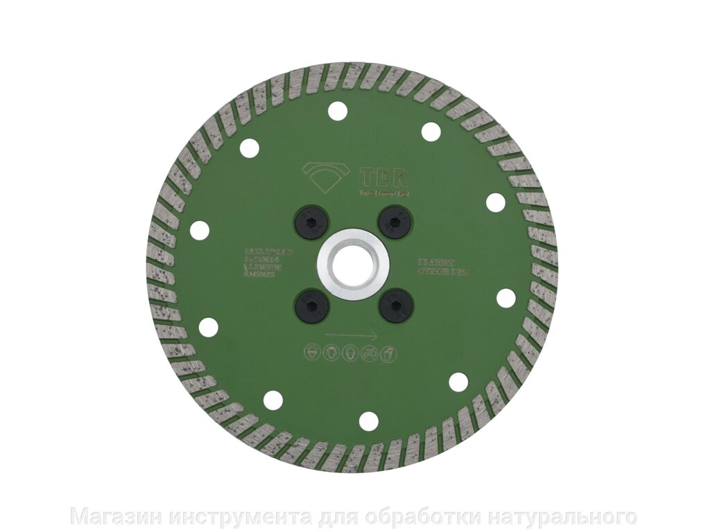 Алмазный отрезной диск фирмы ТДР ф105мм м14 по граниту от компании Магазин инструмента для обработки натурального камня - фото 1