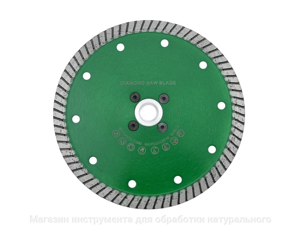 Алмазный отрезной диск фирмы ТДР ф125мм м14 по граниту от компании Магазин инструмента для обработки натурального камня - фото 1