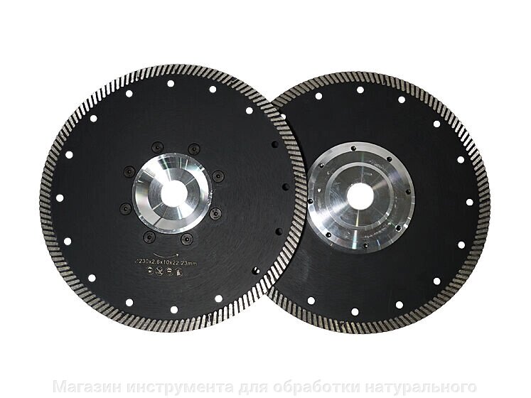 Алмазный отрезной диск VIKI ф230мм фланец 22,23 мм по граниту от компании Магазин инструмента для обработки натурального камня - фото 1