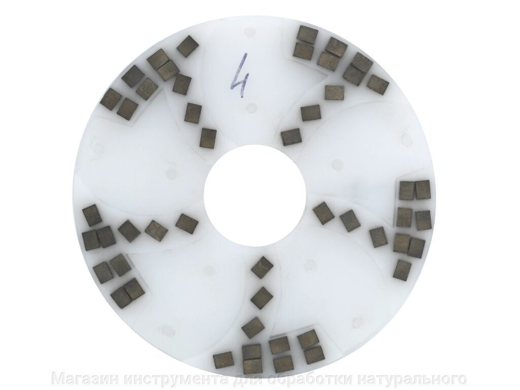 Диск алмазный полимерный шлифовальный для камня на полимерной основе ф 160 мм "Элит" №4 от компании Магазин инструмента для обработки натурального камня - фото 1