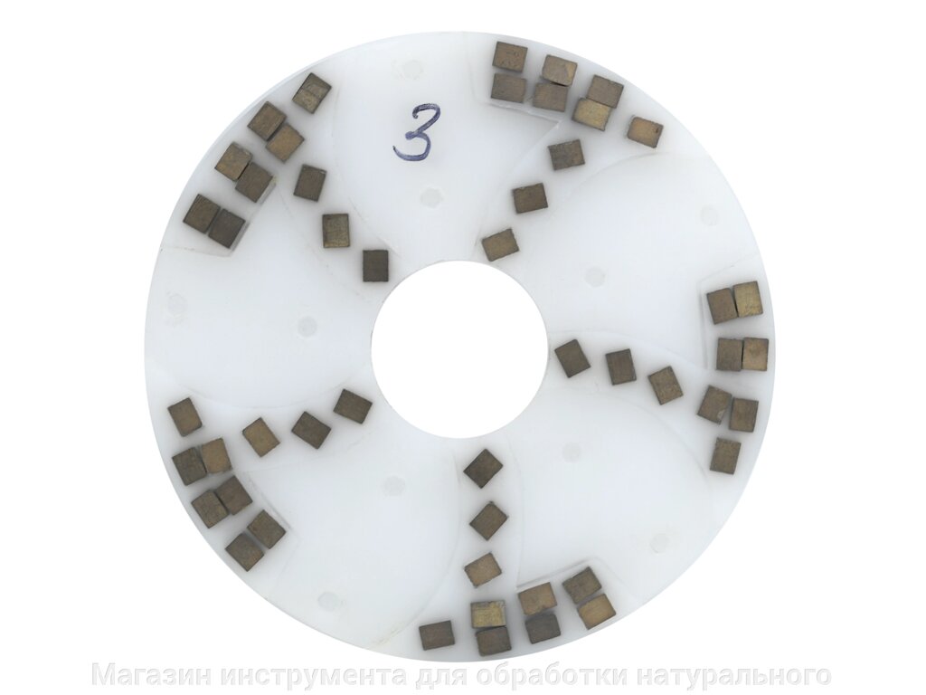 Диск алмазный полимерный шлифовальный №3 ф 160 мм "Элит" для камня на полимерной основе от компании Магазин инструмента для обработки натурального камня - фото 1