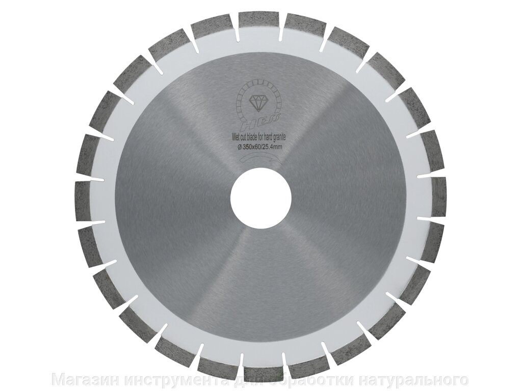 Диск алмазный сегментный Hess 400 мм тихий по граниту от компании Магазин инструмента для обработки натурального камня - фото 1