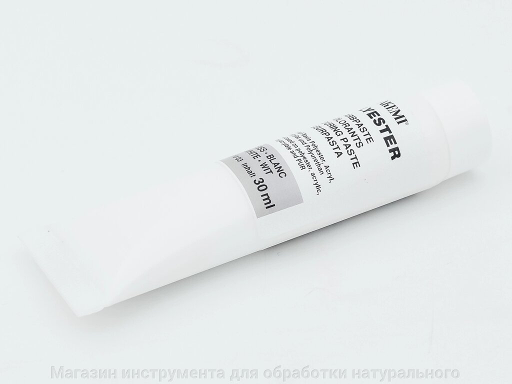 Концентрированная цветная паста белый (краситель для клеев) Akemi  Akepox , 30 мл от компании Магазин инструмента для обработки натурального камня - фото 1