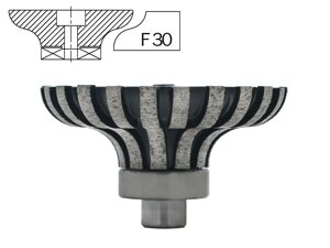 Профильные фрезы по граниту F ( 30 мм )
