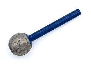 Алмазная фреза шар №1 цельного спечения по граниту цанга 6 мм