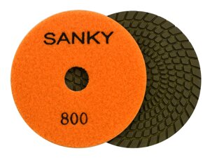 Алмазные гибкие диски Ø 100 №800 САНКИ c водяным охлаждением