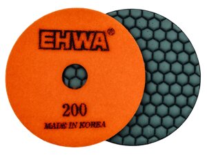 Алмазные гибкие полировальные диски № 200 d 100 мм по камню EHWA (Ихва) сухие
