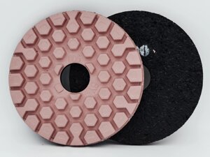 "Соты" алмазный шлифовально-полировальный диск по камню д 250 мм, № 300