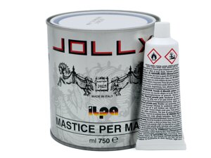 Клей-мастика "Jolly" (цвет черный) на основе полиэфирных смол Ilpa 0,75 л.
