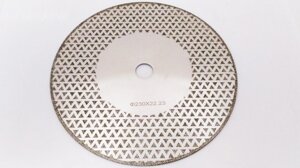 Алмазный диск гальванический 230 мм 22,23 мм (двустороннее напыление)