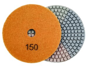 Алмазные гибкие диски №150 Ø 100 "3color" c водяным охлаждением 1 шт
