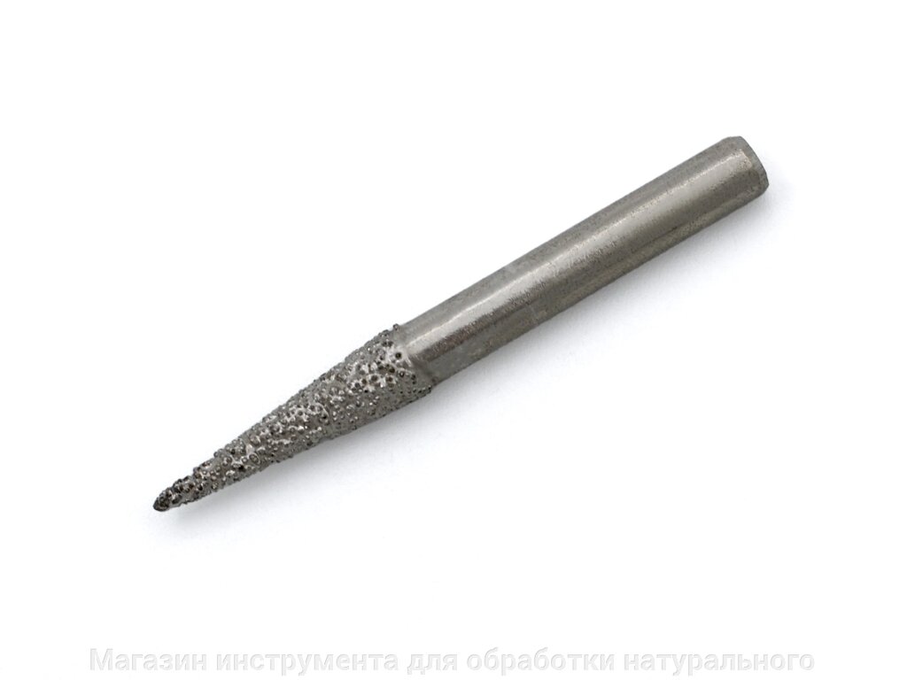 Алмазная фреза конус №2 вакуумного спекания по мрамору цанга 6 мм - Россия