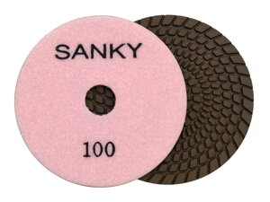Алмазные гибкие диски Ø 100 №100 САНКИ c водяным охлаждением