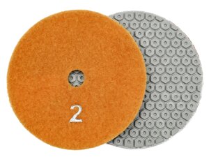 Алмазные гибкие диски №2 Ø 100 "миниболты" сухие 5 шагов 1 шт