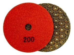 Алмазные гибкие диски усиленные № 200 Ø 100 "гайки" обдир 1 шт