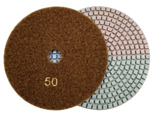 Алмазные гибкие диски №50 Ø 125 "3color" c водяным охлаждением 1 шт