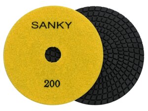 Алмазные гибкие диски Ø 125 №200 САНКИ c водяным охлаждением