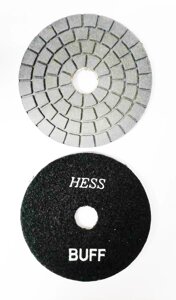 Алмазные гибкие диски HESS Ø 100 бафф черный c водяным охлаждением 1 шт