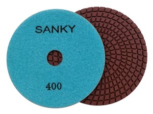 Алмазные гибкие диски Ø 125 №400 САНКИ c водяным охлаждением