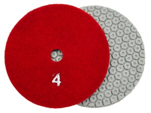 Алмазные гибкие диски №4 Ø 100 "миниболты" сухие 5 шагов 1 шт