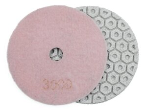 Алмазные гибкие диски "гайки" №3000 Ø 100 c водяным охлаждением 7 номеров 1 шт