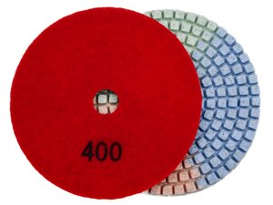 Алмазные гибкие диски №400 Ø 100 "3color" c водяным охлаждением 1 шт