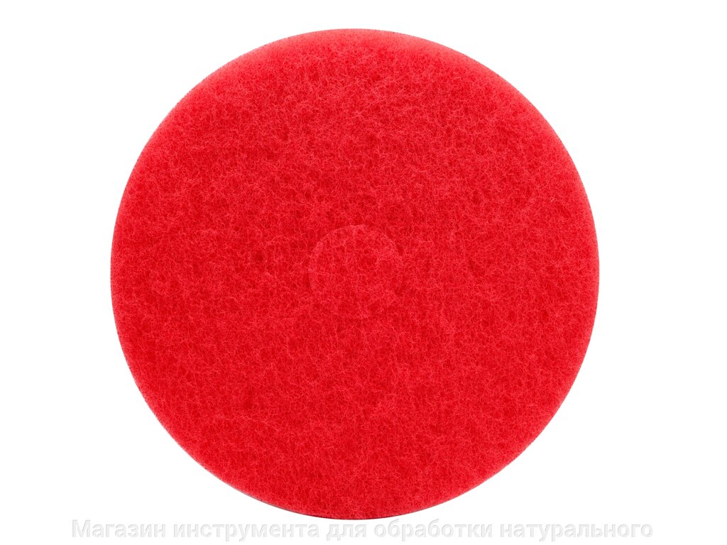 Полировальный круг ПЭД (пад) красный 430 мм полиэстровый от компании Магазин инструмента для обработки натурального камня - фото 1