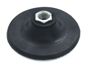 Ухват "липучка" пластиковый d 100 мм (жесткий черный) м 14 мм