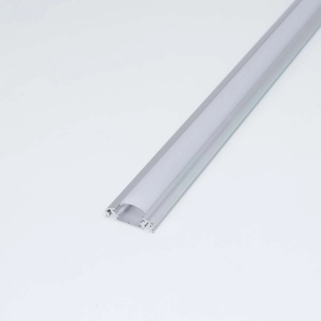 Алюминиевый профиль для кухонных светильников 630 (2500х7,5х25мм с рассеивателем) DELCI от компании ФЕРОСВЕТ - фото 1