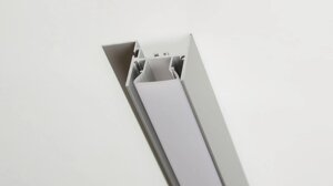 Алюминиевый профиль для натяжных потолков 507 (2500х52х35мм с рассеивателем) DELCI