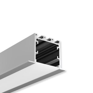 Алюминиевый профиль врезной CX-A017-R5 319 (2500x50/35x35мм с рассеивателем) DELCI