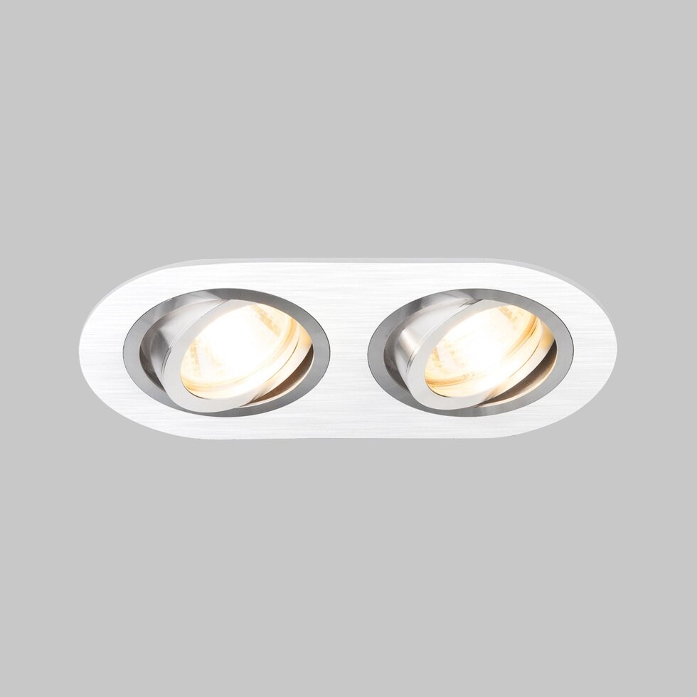 Алюминиевый точечный светильник 1061/2 MR16 WH белый от компании ФЕРОСВЕТ - фото 1