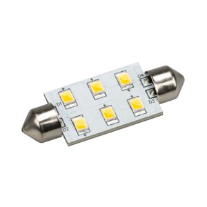 Автолампа ARL-F42-6E white (10-30V, 6 LED 2835) (ANR, открытый)