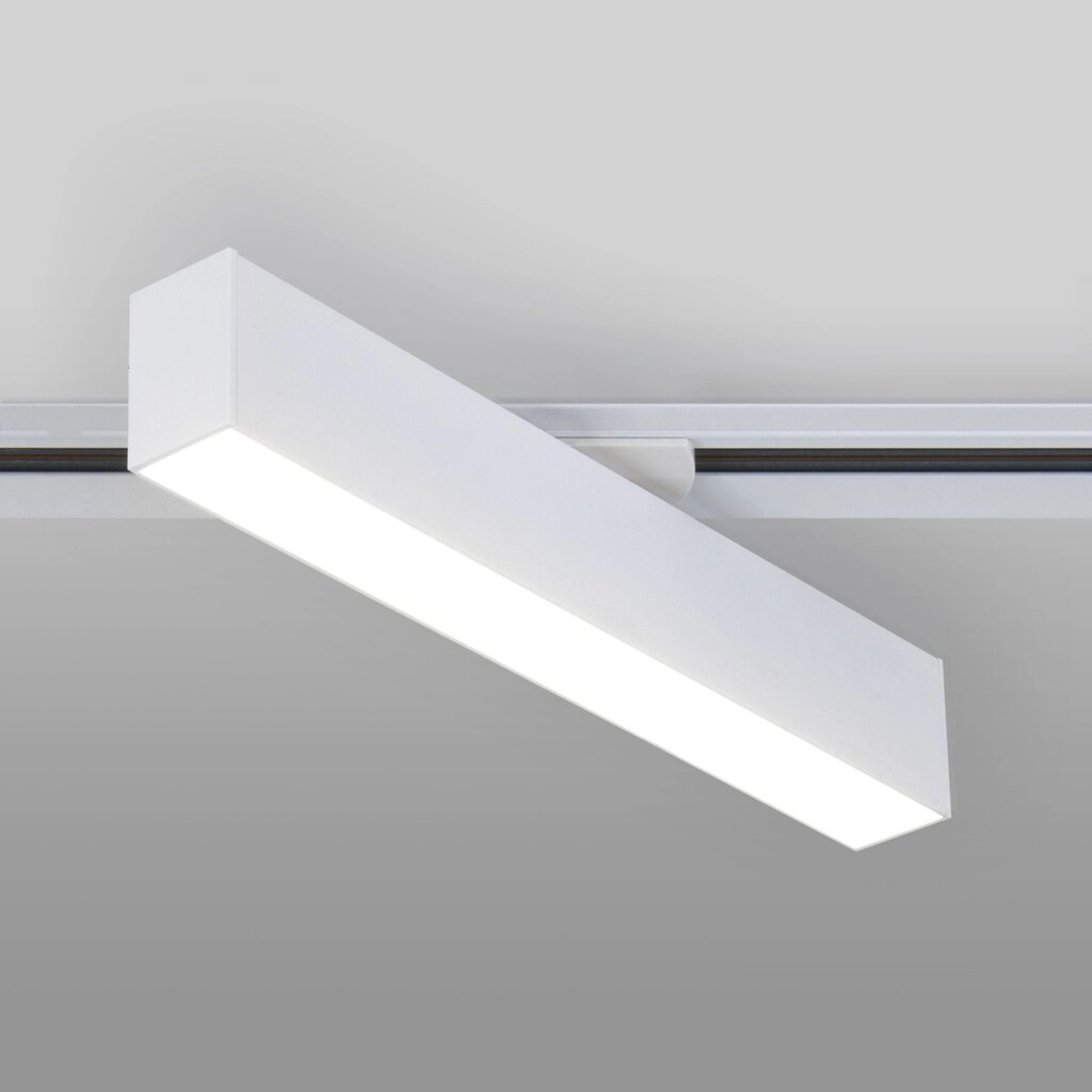 Basic System Трековый светильник 10W 4200K X-Line белый матовый однофазный LTB53 от компании ФЕРОСВЕТ  ( FEROSVET) - фото 1