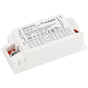 Блок питания ARJ-SP-30-PFC-INS (30W, 25-42V, 0.35-0.7A) (arlight, IP20 пластик, 5 лет)