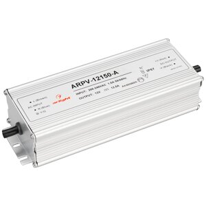 Блок питания ARPV-12150-A (12V, 12.5A, 150W) (Arlight, IP67 Металл, 3 года)