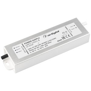 Блок питания ARPV-24045-B (24V, 1.9A, 45W) (Arlight, IP67 Металл, 3 года)