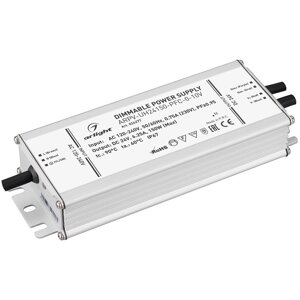 Блок питания ARPV-UH24150-PFC-0-10V (24V, 6.3A, 150W) (arlight, IP67 металл, 7 лет)