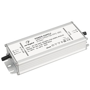 Блок питания ARPV-UH24150-PFC-55C (24V, 6.3A, 150W) (arlight, IP67 металл, 5 лет)