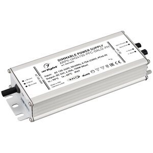 Блок питания ARPV-UH24150-PFC-DALI2-PH (24V, 6.3A, 150W) (arlight, IP67 металл, 7 лет)