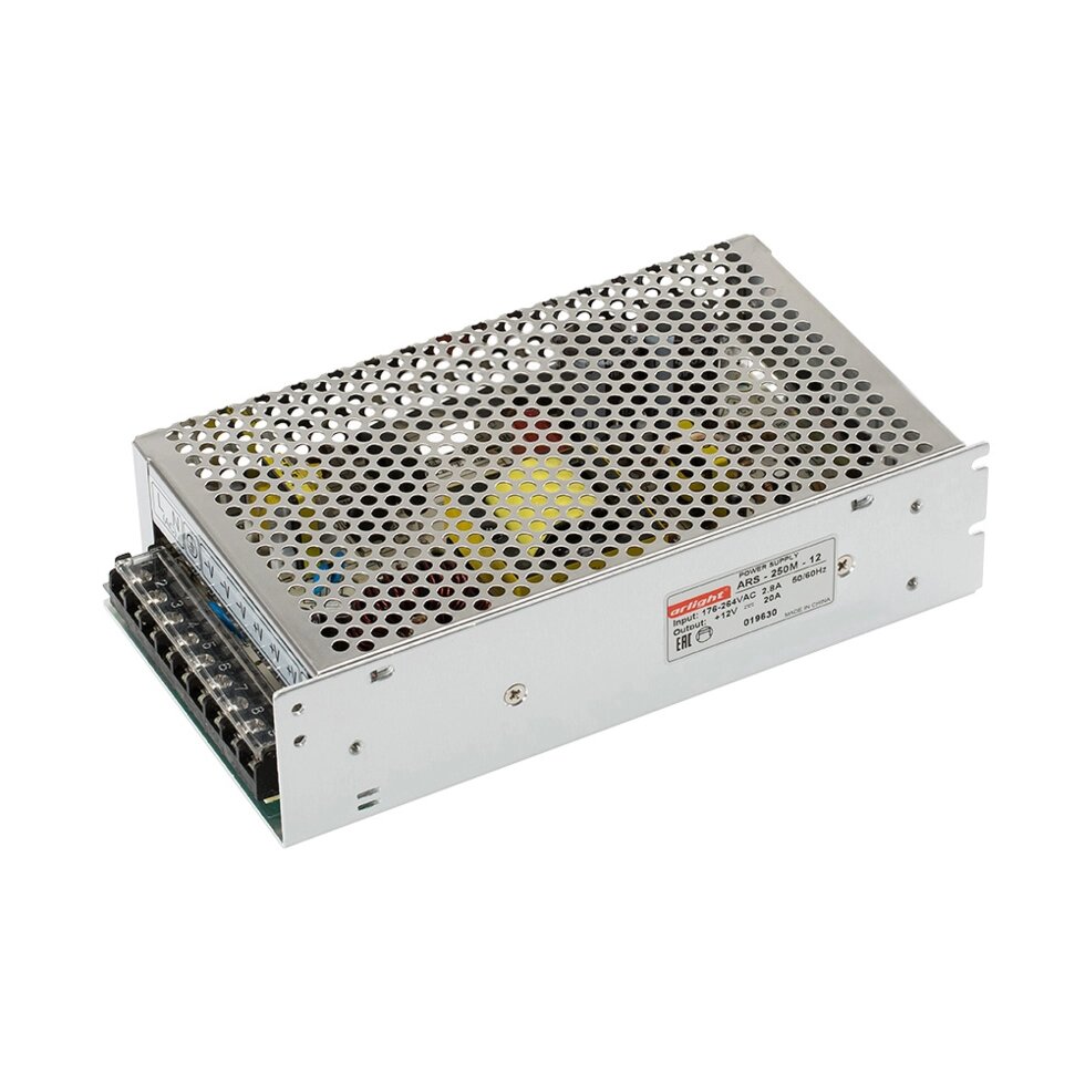 Блок питания HTS-250M-12 (12V, 20A, 240W) (Arlight, IP20 Сетка, 3 года) от компании ФЕРОСВЕТ - фото 1