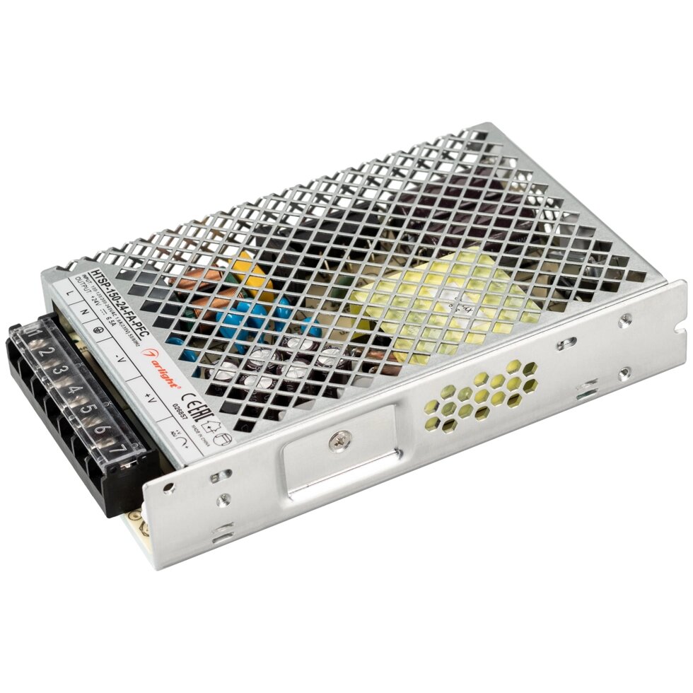 Блок питания HTSP-150-24-FA-PFC (24V, 6.5A, 150W) (Arlight, IP20 Сетка, 3 года) от компании ФЕРОСВЕТ - фото 1