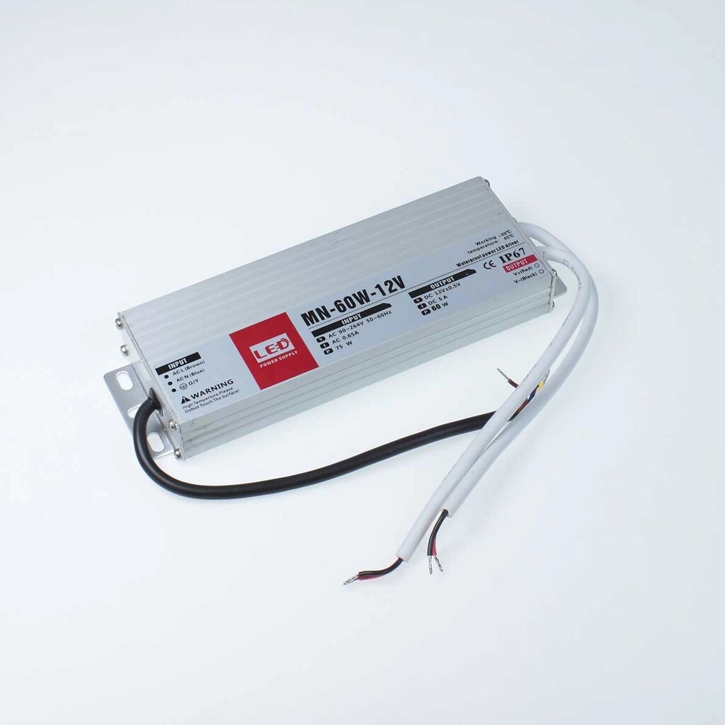 Блок питания MN-60W12V FSB60-12 (12V, 60W, 5A, IP67) DELCI от компании ФЕРОСВЕТ  ( FEROSVET) - фото 1