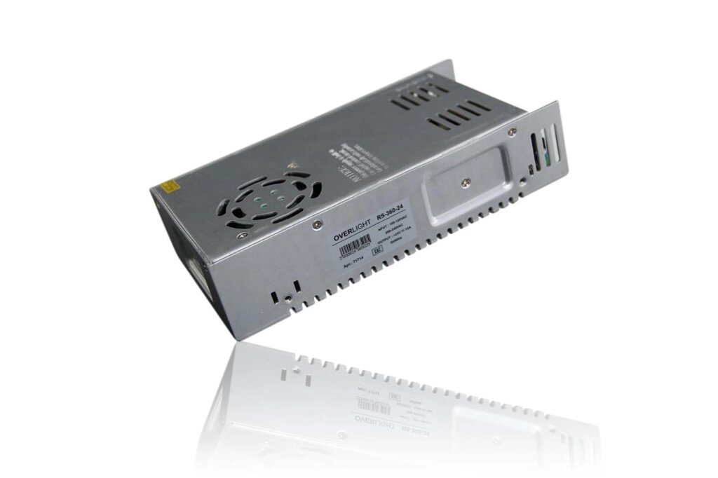 Блок питания RS-360-24 (24V, 360W, 15A, IP20) (светодиодные блоки питания) от компании ФЕРОСВЕТ - фото 1