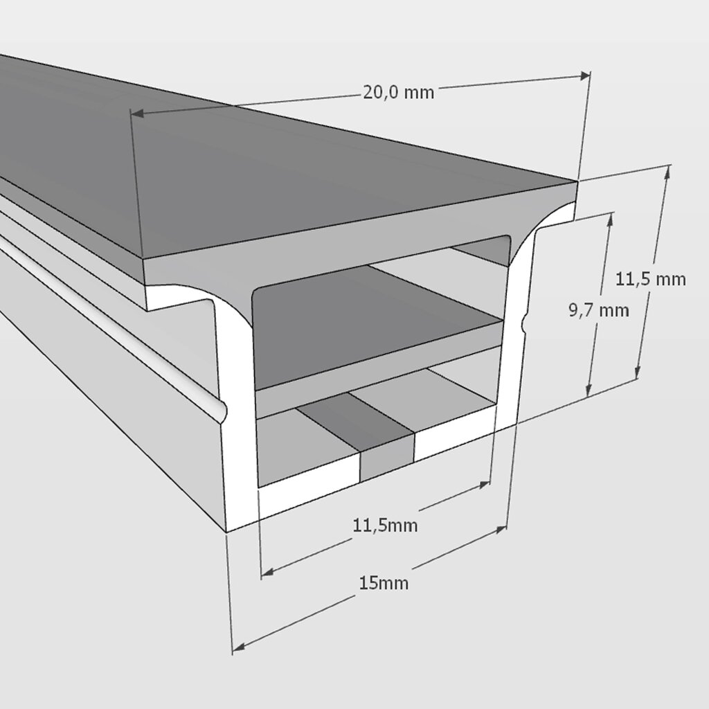 Cиликоновая оболочка встраиваемая T1510 S31 (15*10mm, pcb 10mm) от компании ФЕРОСВЕТ  ( FEROSVET) - фото 1